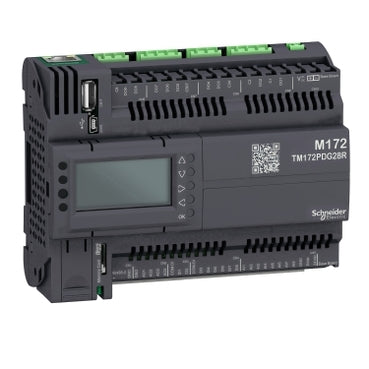 Modicon M172 Performance Display 28 I/Os, Ethernet, Modbus Schneider  CPU Control Souq