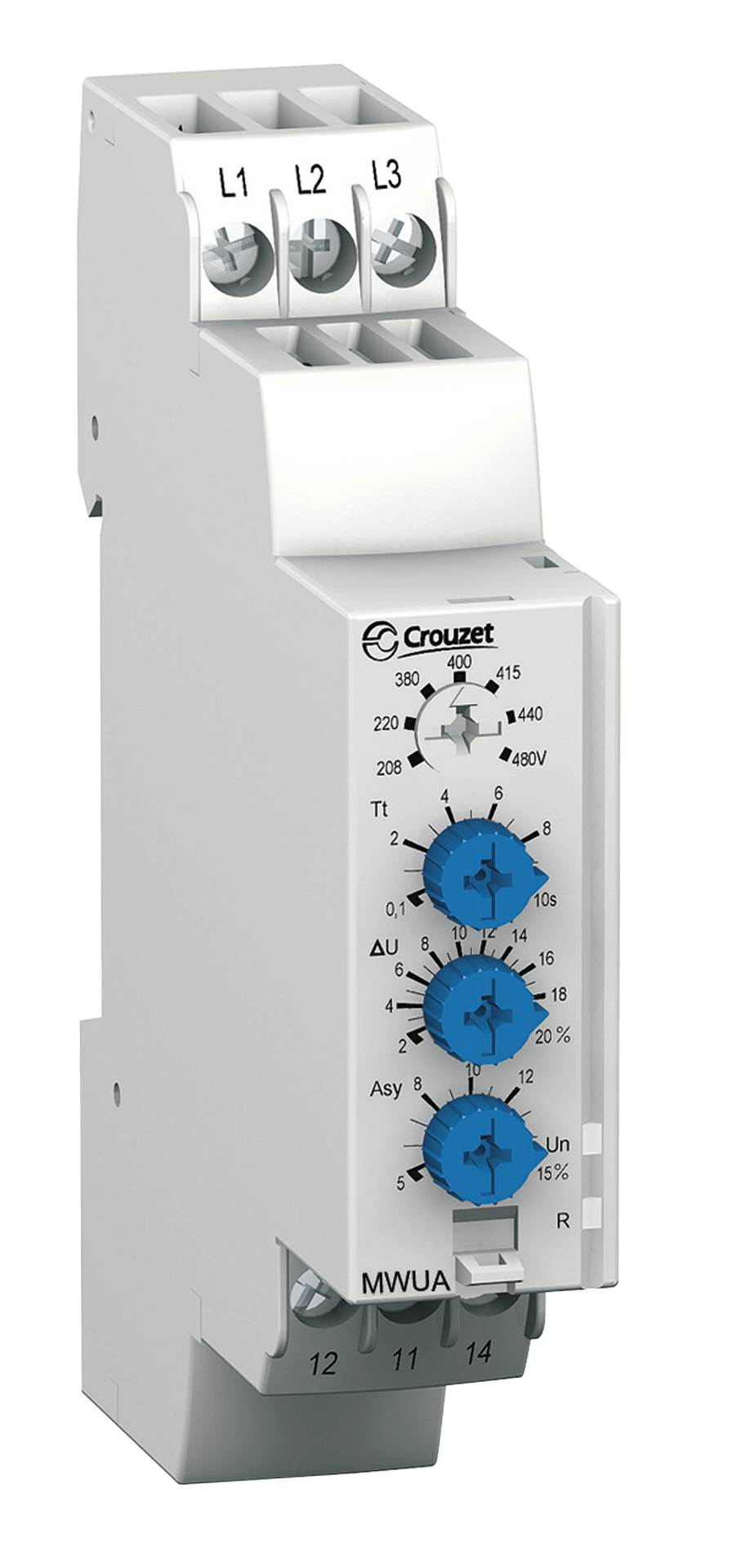 Crouzet Monitoring Relay, Mwua 3X208/480 Vac - Control Souq