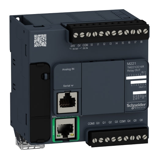 Schneider M221 Controller 16 IO Relay & Ethernet - Control Souq