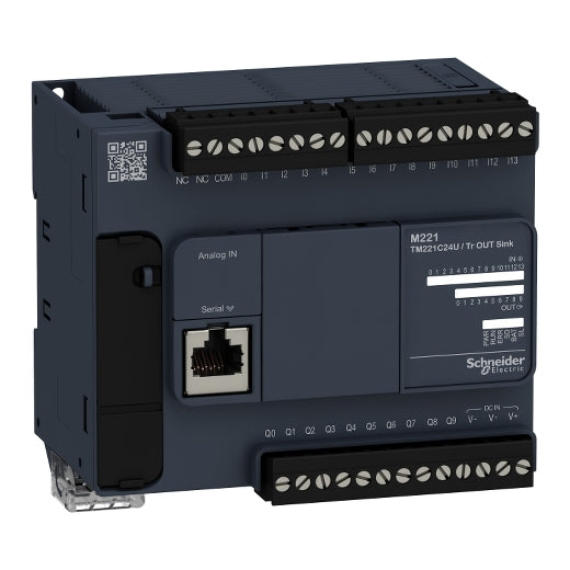 Schneider M221 Controller 24 IO Transistor NPN - Control Souq